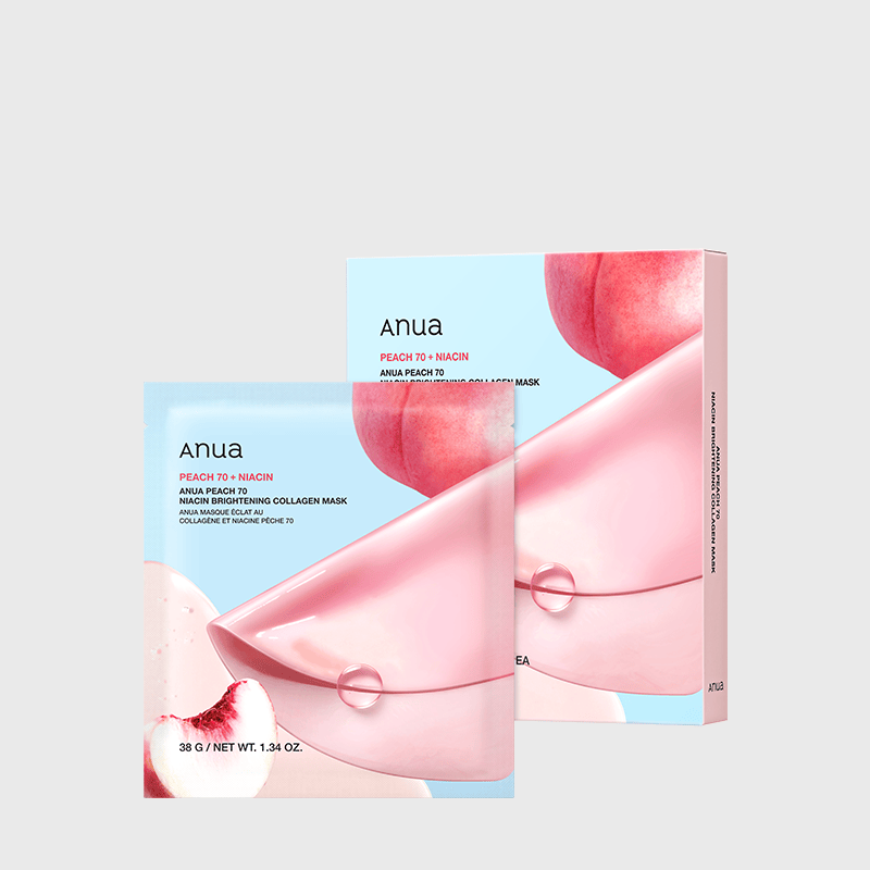 Anua シートマスク 桃70ナイアシンブライトニングコラーゲンマスク(4枚入り) AA000698