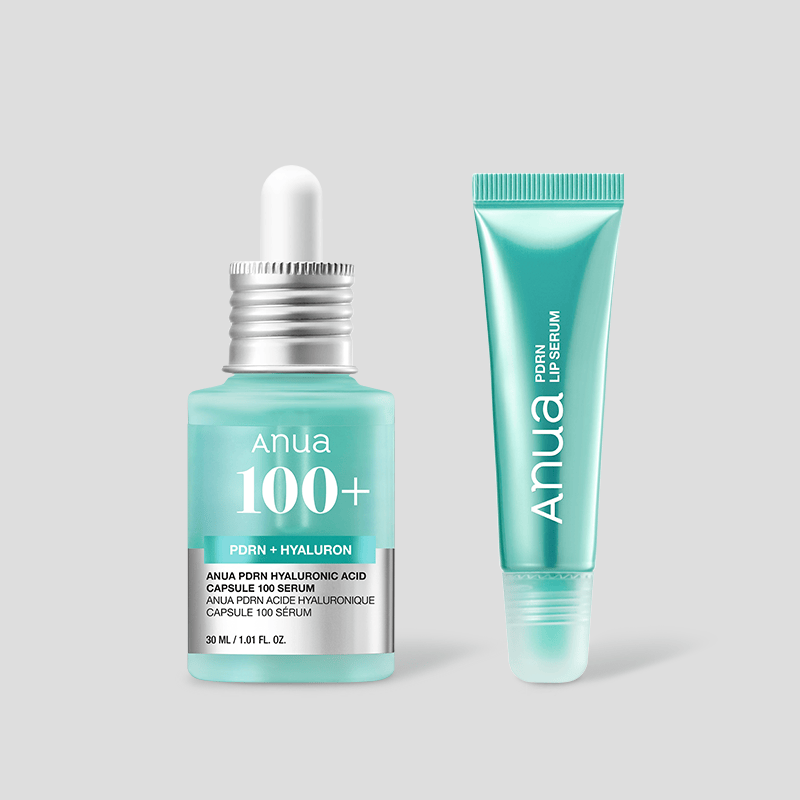 Anua 美容液 PDRNセラム30ml (容器:瓶タイプ)+リップセラム 10ml PDRNヒアルロン酸カプセル100セラム (全2種) SET919
