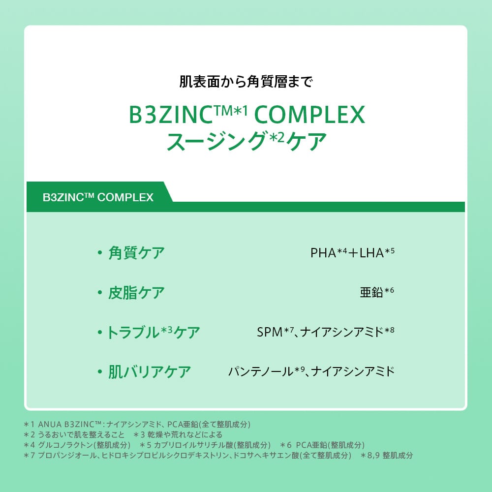 Anua 乳液/クリーム ドクダミ77 B3ZINC™ スージングクリーム 80ml AA001588