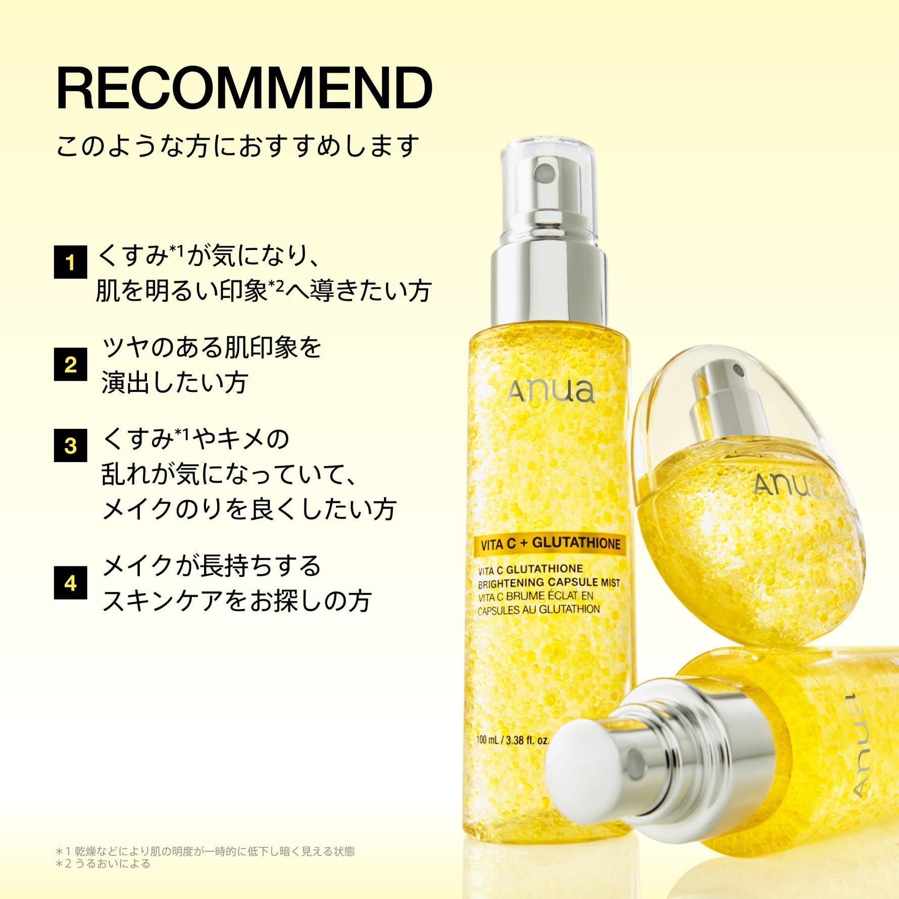アヌア Anua 化粧水 ビタCグルタチオン カプセルミスト 30ml AA001930