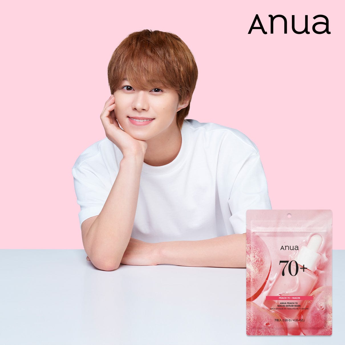 パック・フェイスマスク Aya 桃70 ナイアシンセラムマスクパック（7枚入り） | アヌア Anua