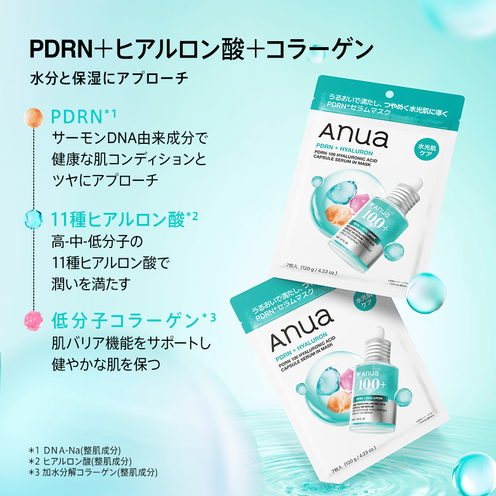 アヌア Anua 【8月限定】 \つるつるたまご肌セット/ (ピーリング美容液+バリアモイスチャライザー+PDRNマスクパック) SET1125
